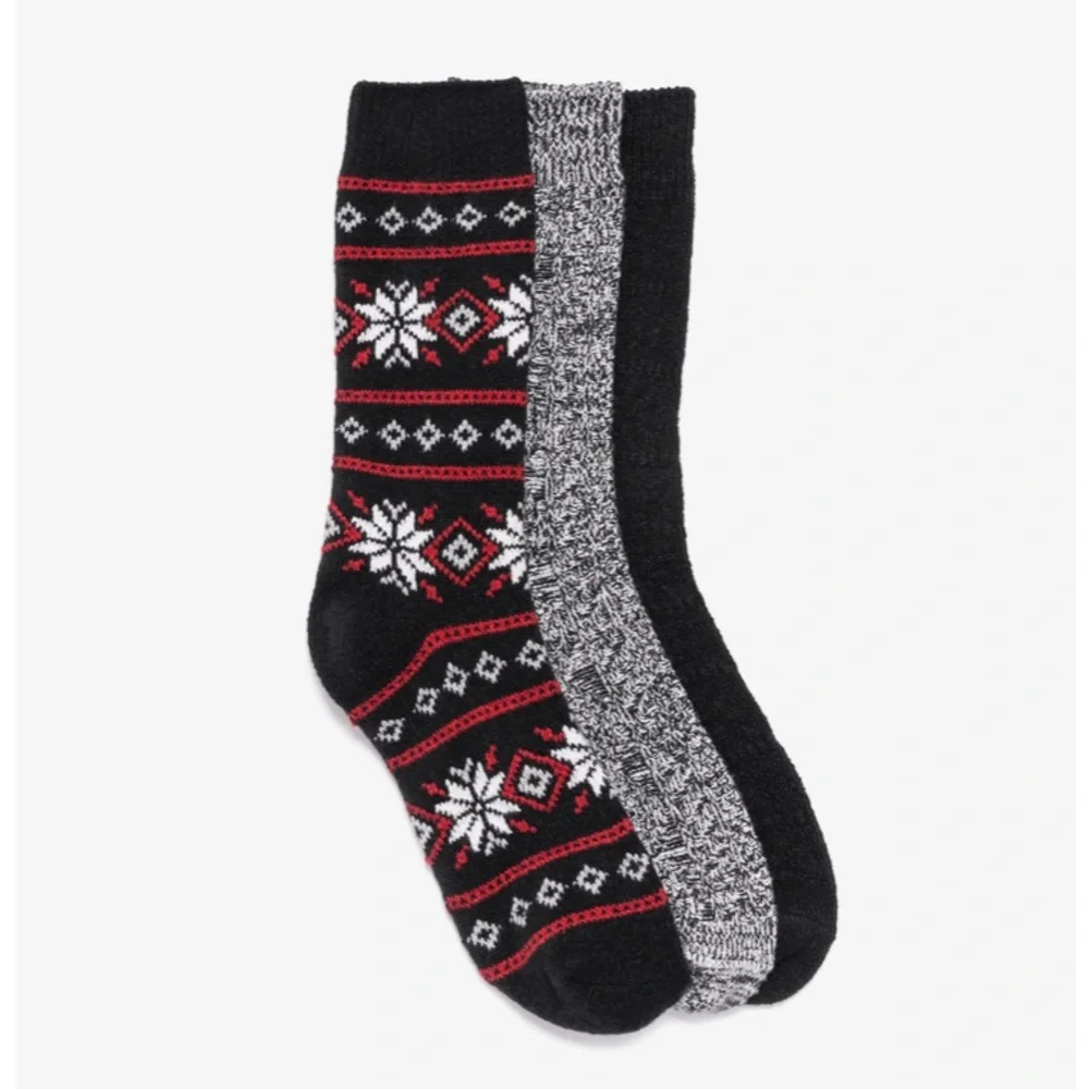 Muk Luks 3-Pack Boot Socks